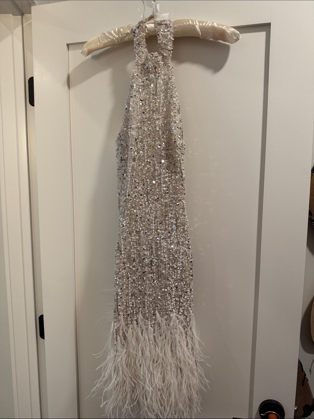 Ines di Santo after party /reception Sequin Halter mini Dress - Picture 5 of 6